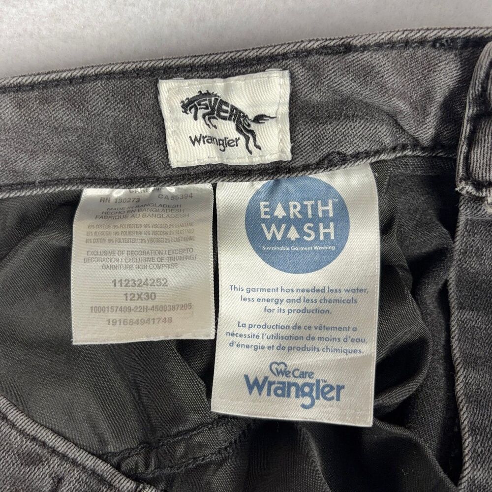 Wrangler High Rise Bold Bootcut Jeans Women's 12x30 Black Western Casual Y2K EUC - Picture 11 of 11